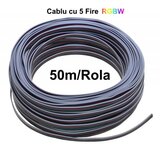 CABLU ALIMENTARE RGBW 5 FIRE, 50M/ROL